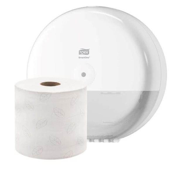 Dispensador Papel Higiénico Tork Smartone® Blanco Mini + Carga Gratis